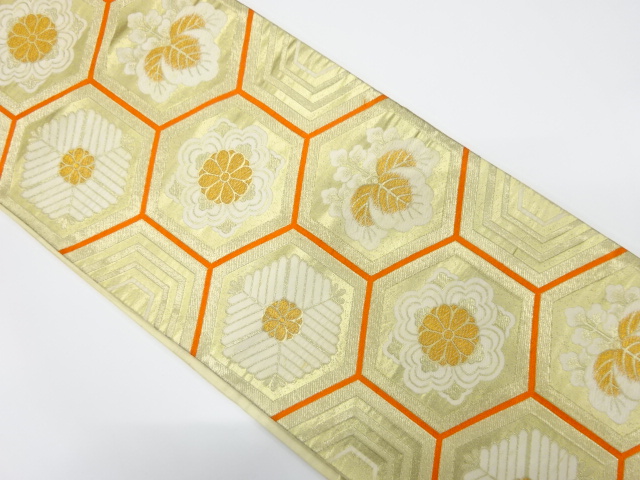 Japanese Kimono / Antique / Fukuro Obi Combined weave